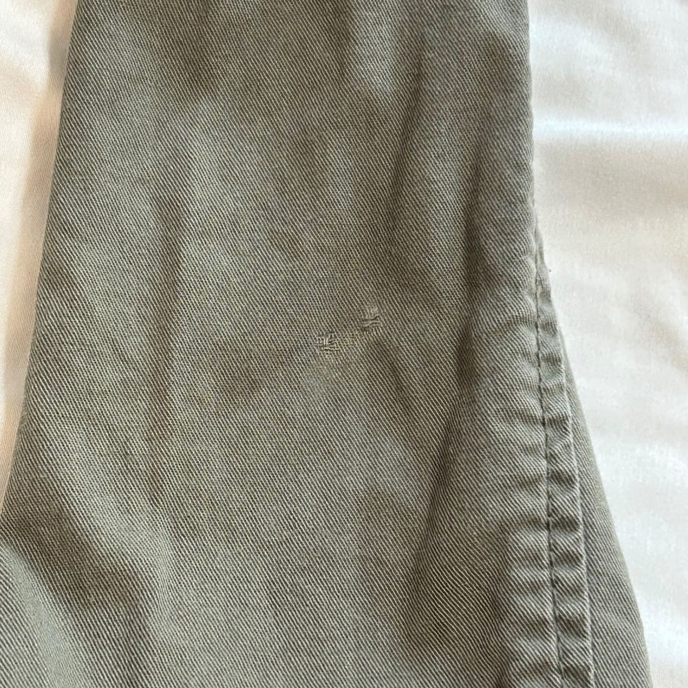 Jessica Simpson Sahara Olive Green Military Utility Jacket Cargo Frayed Hem M - Picture 14 of 16